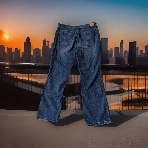Levi's Denim - Levi's 505 Straight Leg Jeans Women's Size 14S Short Medium Wash Denim High Rise